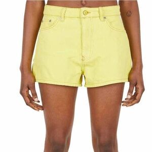Ganni Lemon Jean Shorts